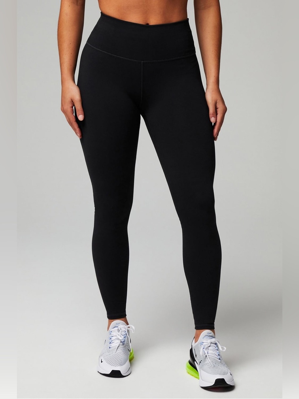 High waisted Full length Fabletics leggings Women’s size medium workout gym run